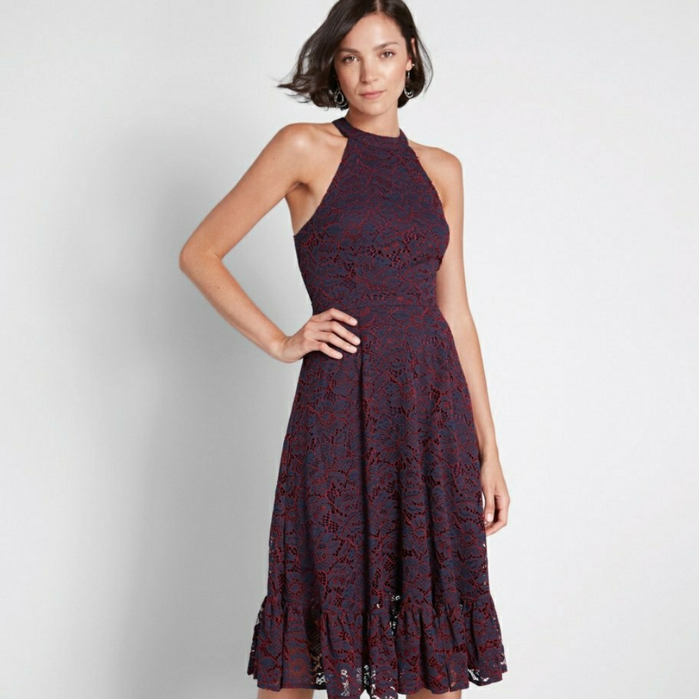 Lace Halter Dress